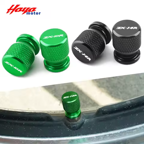 New Motorbike Wheel Tyre Valve Cap Airtight Stem Cover Plug For Kawasaki Ninja ZX6R ZX10R ZX14R ZX25