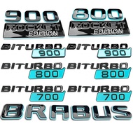 For BRABUS 700 800 900 ROCKET EDITION emblem Tiffany blue hood logo back sticker for Mercedes Benz G