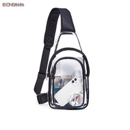 EIONG8686KM Chest Bag, PVC Transparent Crossbody Bag, High Quality Waterproof Casual Large Capacity 