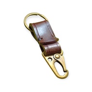 GANTUNGAN Genuine leather carbiner keychain for motorbikes and/s anti-rustHOOK