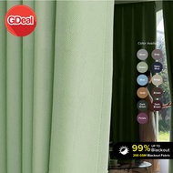 GDeal Ring/Rod&Hook Type 90-99% Light Blockage Premium Blackout Curtain Solid Color UV Protection Cu