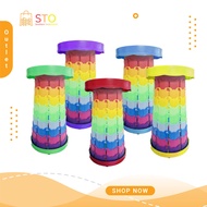 STO Outdoor Telescopic Chair Outdoor Foldable Tall Sitting Stool Extendable Fishing Chair Camping Ch