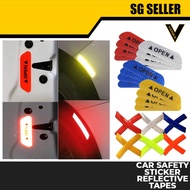 [SG SELLER] CAR STICKER SAFETY REFLECTIVE- 4 IN1 OPEN &amp; 2 IN 1 REFLECTIVE TAPES FOR BIKE MOTORCYCLE E-BIKE