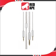 Moondrop Line V 6N, Headphone Upgrade Cable: Single Crystal Copper Silver-Plated Litz 4.4mm Replacem