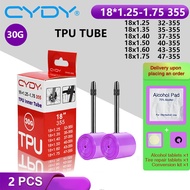 30G CYDY Bike TPU Inner Tube Camera 18 ”355 18x1.25 1.35 1.4 1.5 1.6 1.75 Inch Valve 45mm BMX Bicycl