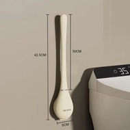 Plastic+Rubber Toilet Brush Wall Mounted Automatic Opening and Closing All-round Cleaning Toilet Hom