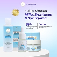 [VARIANT] Leika Skincare AHA BHA Serum & AHA BHA Night Cream & AHA BHA Soap Official BPOM Milia Syri
