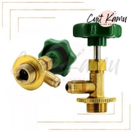 CuitKamu Can Tap Valve sae ¼ r134a 134a refrigerant car refill tap gas air conditioner