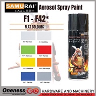 ''SAMURAI'' SPRAY PAINT (FLAT SERIES) F1# - F42# VARIABLE COLOUR