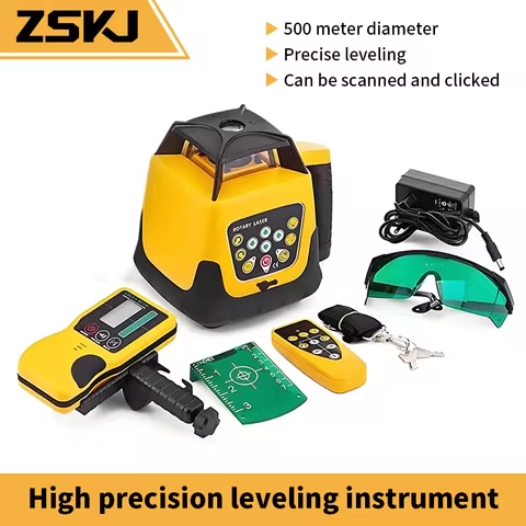 Ztem Fully Automatic Laser Level 360 Laser Construction Level 500m Automatic Rotary Rotating Line La