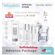 Wardah 1 Paket Crystal Secret 6Pcs Wajah Glowing/ Hilangkan Flek/