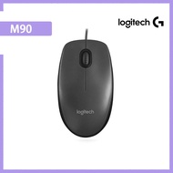Original Logitech M90 USB Wired Mouse Ergonomic Design Optical Mouse for Laptop Desktop PC