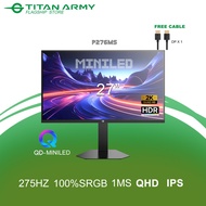 TITAN ARMY 27” DyDs QD-MiniLED QHD 2K 275Hz OC 1ms Fast IPS HDR Rotatable 99%DCI-P3 Gaming Monitor (