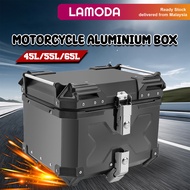 [45L-65L][Lamoda]ALUMINIUM BOX Tail Box X Design Kotak Motosikal Peti Aluminum Box Motorcycle