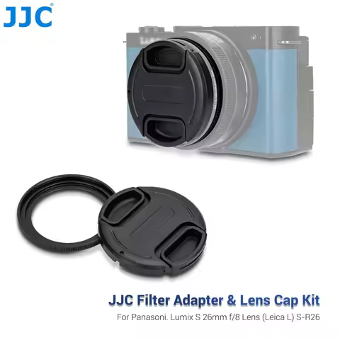 JJC Lens Cap Cover Protector For Panasonic Lumix S 26mm f/8 Lens (Leica L) MFR #S-R26 With Filter Ad