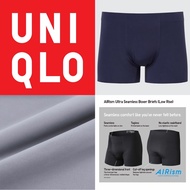 [💯 ORI UNIQLO] MEN AIRISM ULTRA SEAMLESS BOXER BRIEFS SPORT