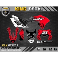 Decal KLX BF KLX OLD KLX S DECAL KX CUSTOME DECAL KLX BF 150L 25
