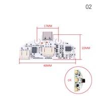 AGBBG 1pcs Type-C โคมไฟตั้งโต๊ะแผงวงจร USB ชาร์จไฟ LED TOUCH โคมไฟกลางคืนขนาดเล็ก