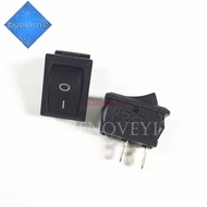 10pcs/lot switch KCD1-101 2 Foot 2 File 6A 250V 15*21MM Rocker switch Two feet In Stock