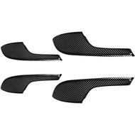 Set of 4 ABS Carbon Fiber Interior Door Armrest Panel Protective Cover Trim, Fits for 10th Honda Civ