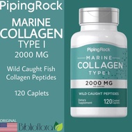 Terbaru Piping Rock Marine Collagen Type I 2000 mg 120 Tablets Fish
