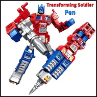 Transforming Soldier Pen Optimus Prime Action Figure Toy Pen DIY Robot Shaped Pen Fun Transforming P