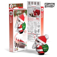 Eugy Dodoland Christmas Santa Claus 3D Paper Puzzle. Christmas and Office Gift Exchange Present.