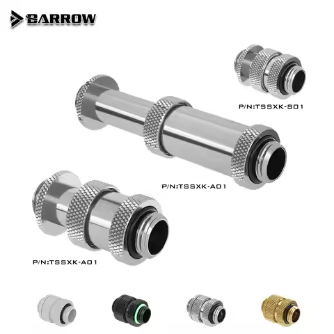 Barrow GPU Extender SLI Fittings TSSXK-B01 TSSXK-A01 TSSXK-S01 41-69/22-31/16-22MM G1/4 Male To Male