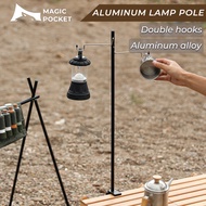 Outdoor Camping Lamp Pole 1m Double Light Hanger Rod Adjustable Lantern Stand