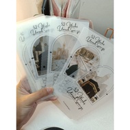 52 Weeks Umrah Savings Cash Envelope | Laminated savings envelope