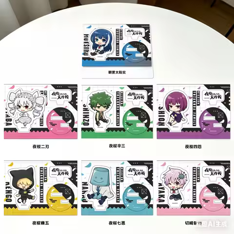 10pc Anime Mission Yozakura Family Acrylic Stand Ornament Accessories Goods Collection Desk Decor Gi