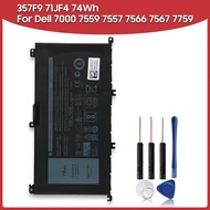 Replacement Battery 357F9 71JF4 For Dell Inspiron 15" 7000 7559 7567 7759 7557 7566 Rechargeable Bat
