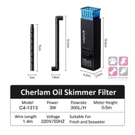 Cherlam Silent Multifunctional Oil Skimmer Vortex Design Adjustable Flow Rainbar Filter Aeration