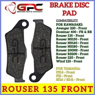 △ ◨ ⭐ GPC Motorcycle FRONT Brake Pads (Brake Disc Pads) for Kawasaki ROUSER 135