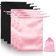 6pcsWigStorageBagswithSatinDrawstringSilkBagforPackagingWigsExtensionBundleHairExtensionsStorageSack