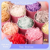 💌SG Stock💌20G/100G/25color/Colorful Shredded Crinkle Paper Raffia Filler DIY Gift Box Filling for Material Home Party