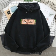 Roronoa Zoro Print Hoodies One Piece Anime Sweatshirts Hooded New Hooded Pockets Streetwear