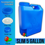 SLIM WATER CONTAINER WITH FAUCET 5 GALLON WATER DISPENSER WATER GALLONS