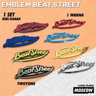 EMBLEM 3D ACRYLIC STREETBEAT STICKER GLASS STICKER LOGO SET PAIR RIGHT HONDAKiri STREETBEAT 2016 - 2