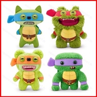 SQ1 Fuggler x TMNT Teenage Mutant Ninja Turtles Mikey Raphael Ugly-Cute Cotton Plush Doll plushie QS