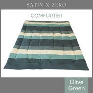 SatinxZero COMFORTER ผ้าห่มนวม 60"x80" ขนาด 3.5 ฟุต (Olive Green)