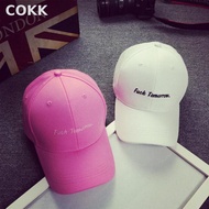 COKK Casual Embroidery pink black White Baseball Cap Snapback Hats For Men Women Casquette Polo Dad