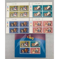 Thai Stamps Commemorative Set Of 100 Years Of Writers 2005 Block 4 + Sheet