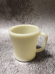 Fire-King D handle ivory mug 玻璃咖啡杯