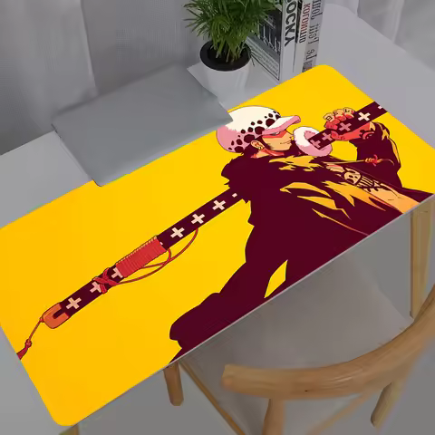 XXL Mouse Pad One Piece Trafalgar Law Anime Gamer Computer Mousepad Gaming Accessories Tablet Varmil