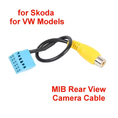 12Pin Car Rear View Camera RVC MIB RCA Adapter Cable for VW Golf VI Jetta 5 6 MK5 MK6 Touran Tiguan 