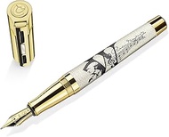 J.S. Staedtler Richard Wagner Fountain Pen, Gold-Plated, handpolished 18 kt Gold Nib, M, 9PT1RWM