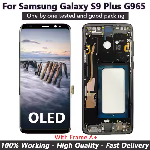 Display For Samsung Galaxy S9 Plus LCD G965, G965F, G965DS,NEW with Frame Display Touch Screen Digit