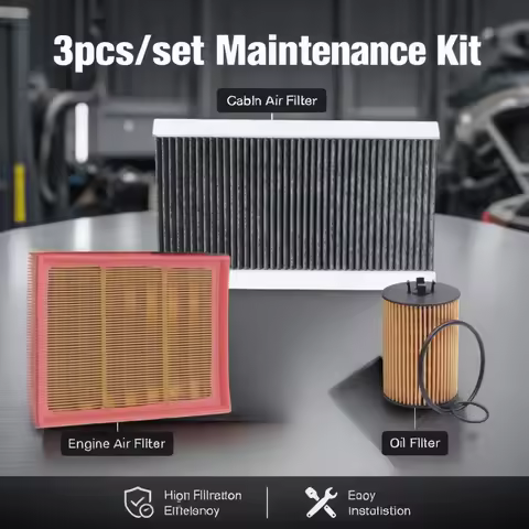 3pcs Filter Set For MERCEDES BENZ A160 W169 2010-2013 A180 A200 B170 B200 W245 2008 Engine Cabin AC 