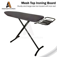 ACKERMAN Mesh Top Ironing Board Foldable (110cm x 33cm) Iron Rest Non-Slip Papan Seterika Besar